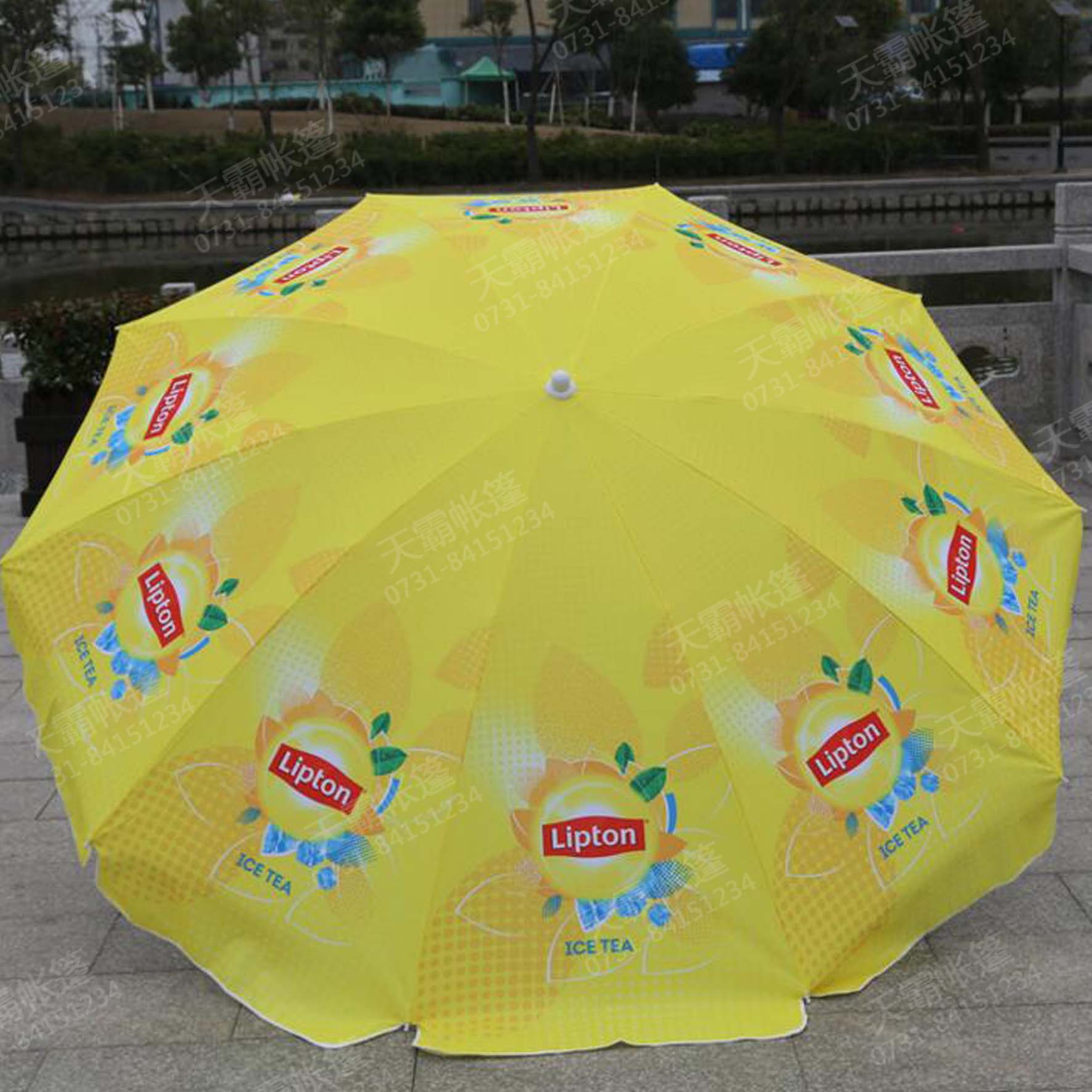 彩色印刷太陽(yáng)傘+折疊桌椅