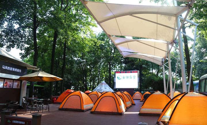 長沙難得好天氣，帶著帳篷去露營吧！